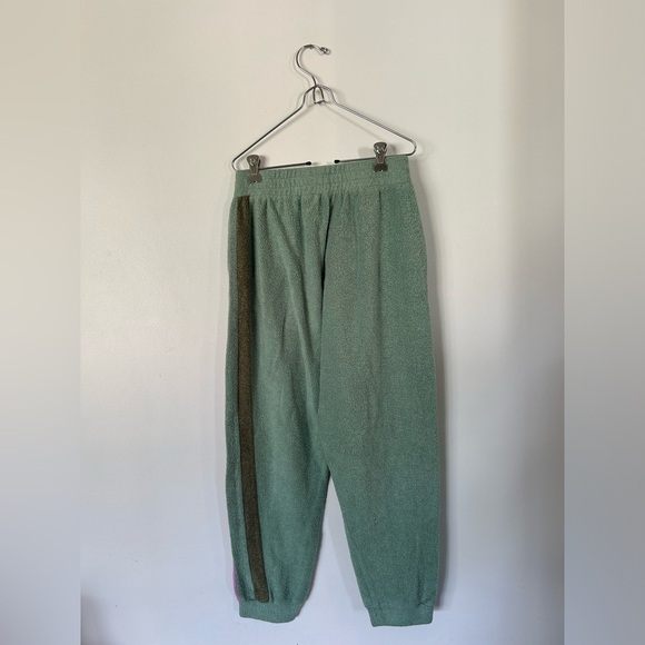 Intimately FREE PEOPLE Blue Monday Fleece Joggers In Valley Girl Green Small - Picture 7 of 8